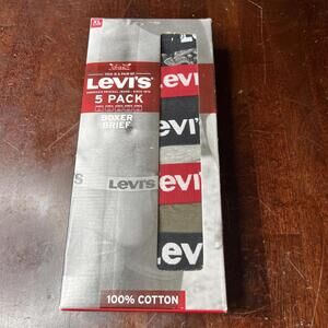 Levi's 5pk Boxer Briefs Set 100% Cotton Sz XL - New Open Box